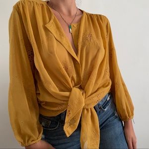Zara long sleeved blouse